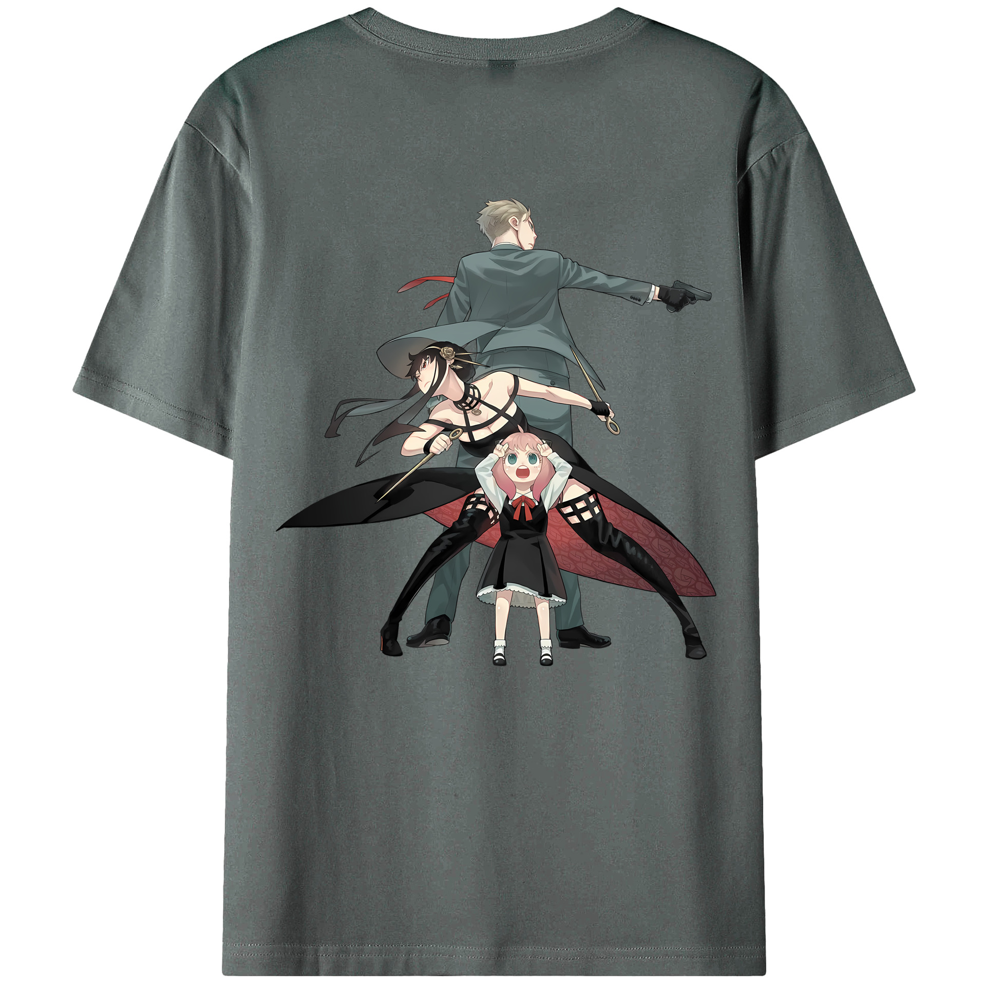 （画像用） SPY×FAMILY间谍家家酒 綿100％半袖Tシャツ（背面プリント）